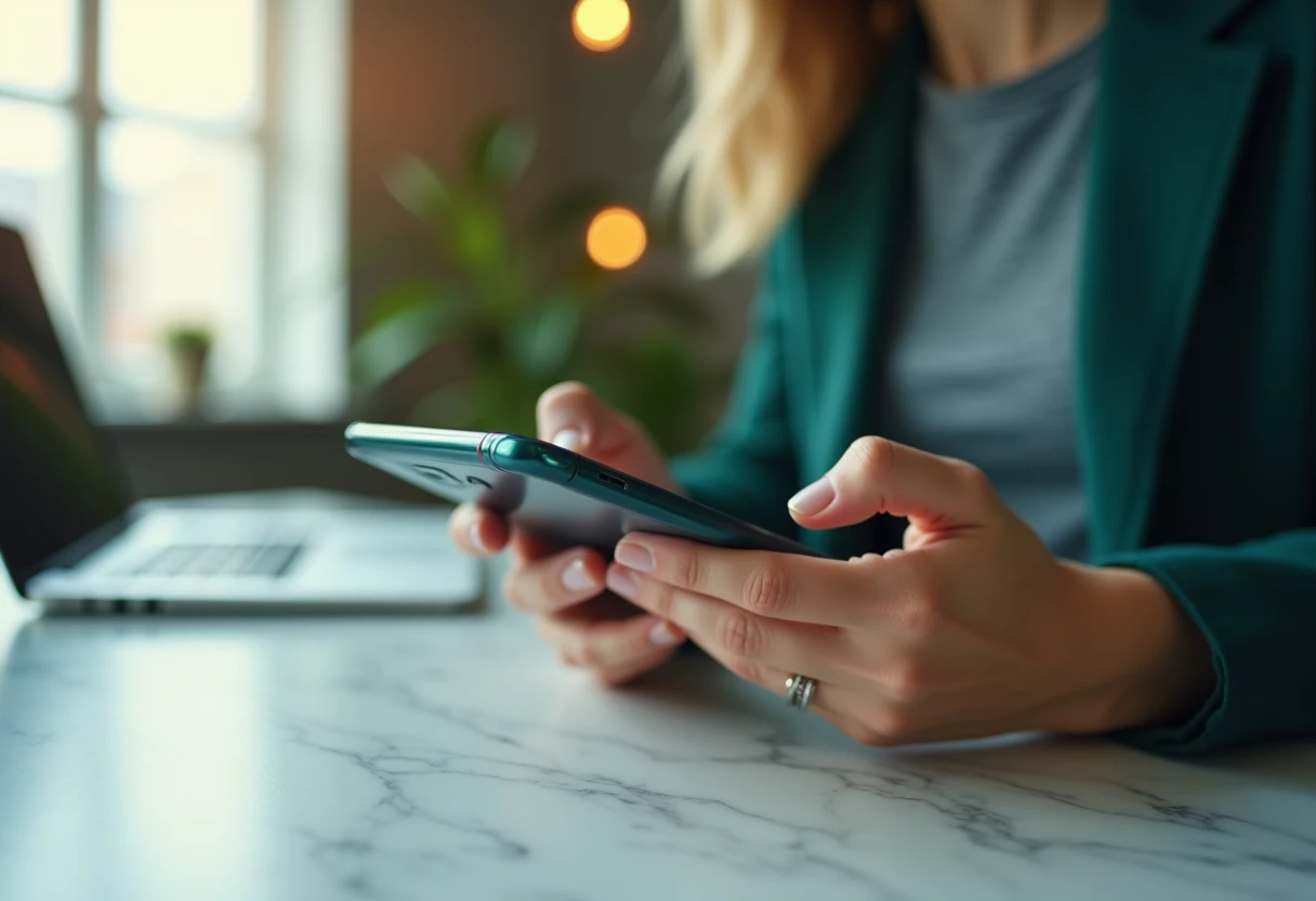 Luxuriöse VPN-App auf einem Smartphone