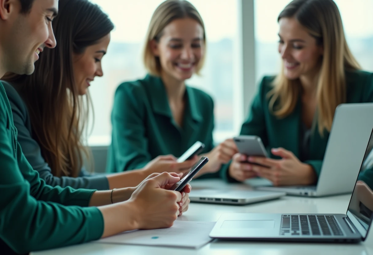 Collaboration utilisant des applications