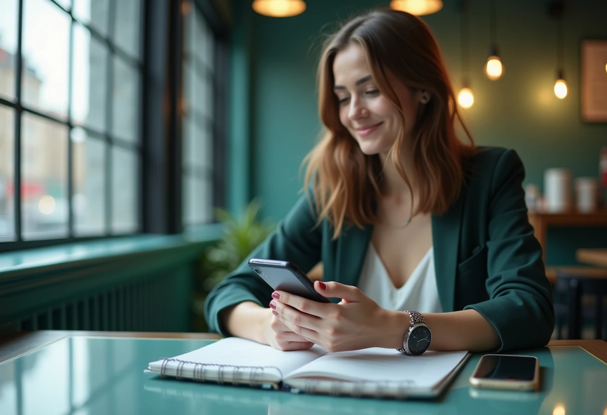 Freelancer using productivity apps