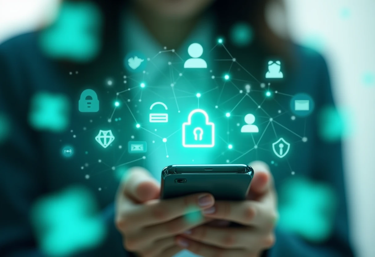 Conceito de segurança digital e conectividade