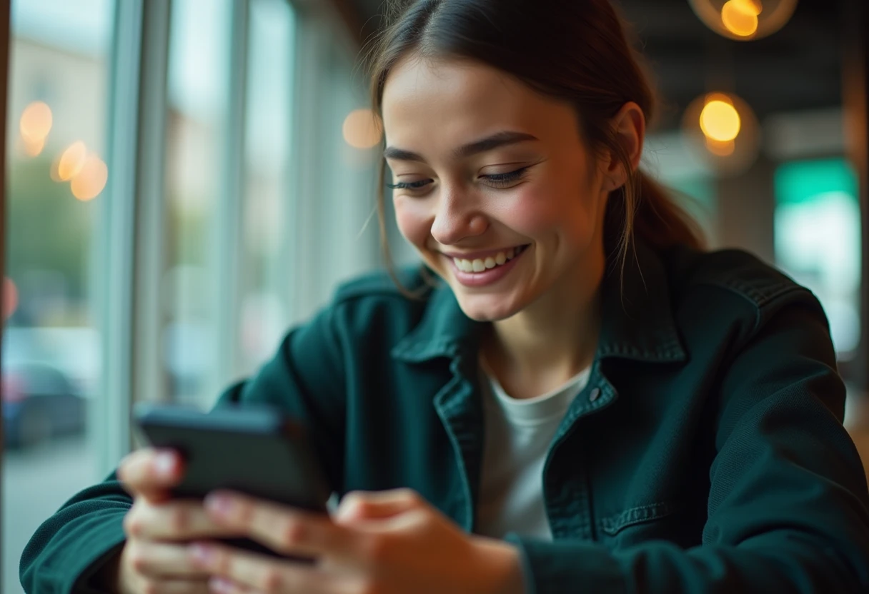 Using a VPN app in a cafe